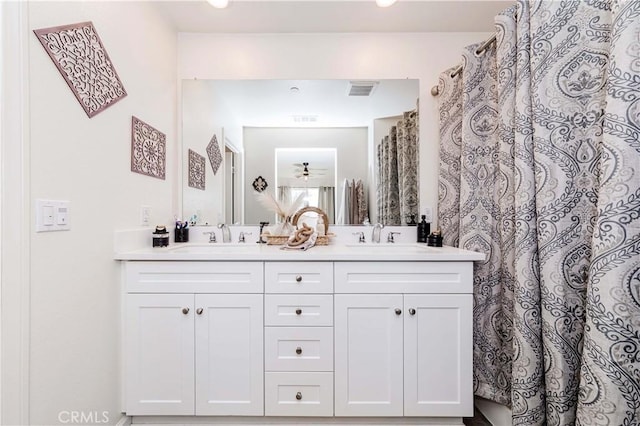 bathroom featuring vanity