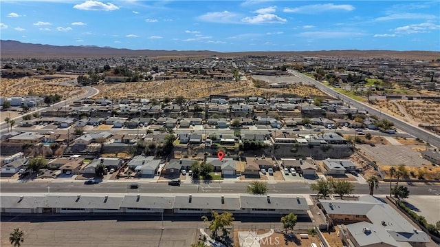 aerial view featuring a mountain view