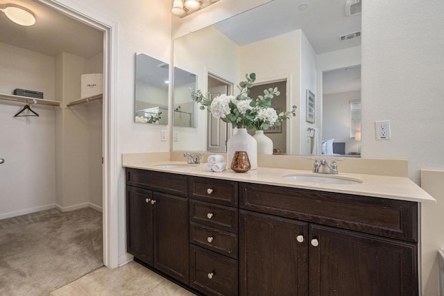 bathroom with vanity