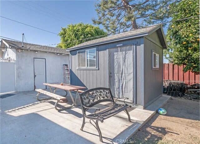 174 E Navilla Pl, Covina, CA 91723 - view of patio / terrace featuring an outdoor structure and outdoor dining space