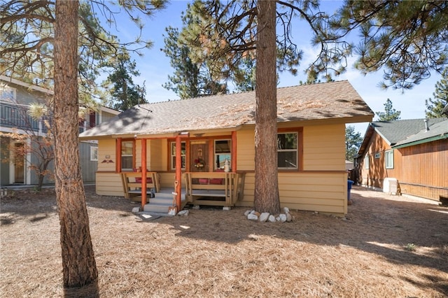 view of rear view of property