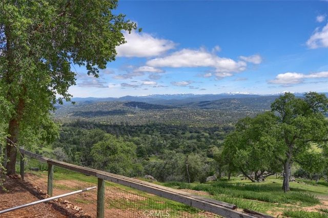 property view of mountains featuring a rural view