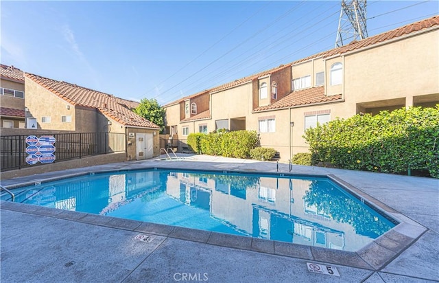 view of pool with a patio area