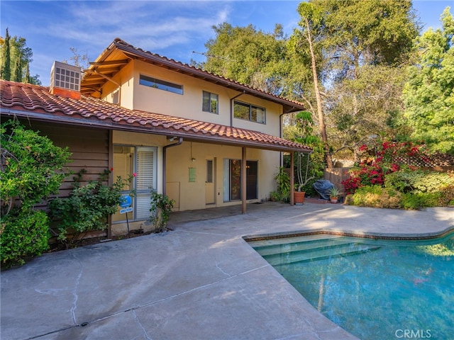 rear view of house with a patio area