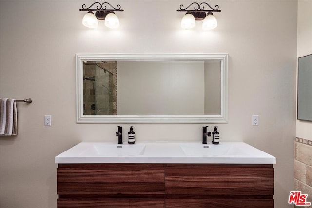 bathroom featuring vanity