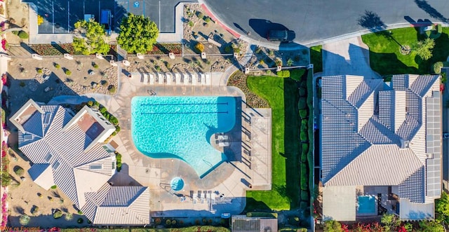 birds eye view of property