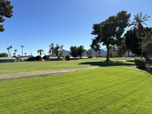 view of home's community featuring a lawn