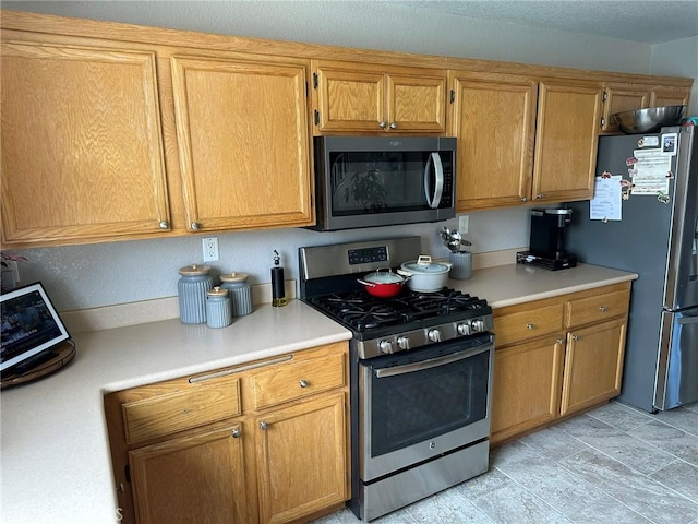 kitchen with stainless steel appliances