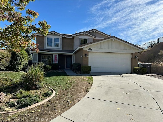 view of front of house featuring a garage