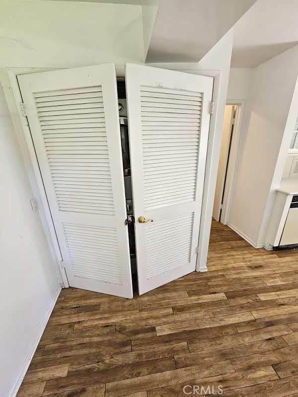 interior space featuring wood-type flooring