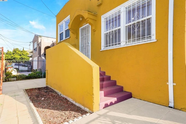 view of stairs