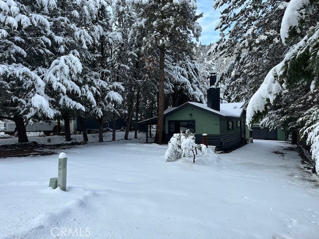 view of snowy yard