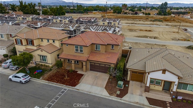 aerial view featuring a mountain view