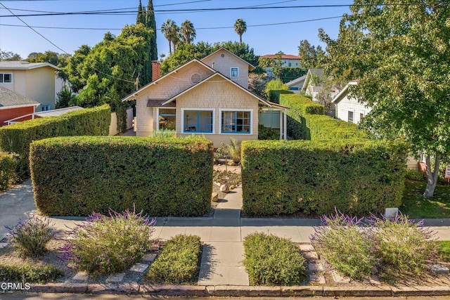 view of front of home