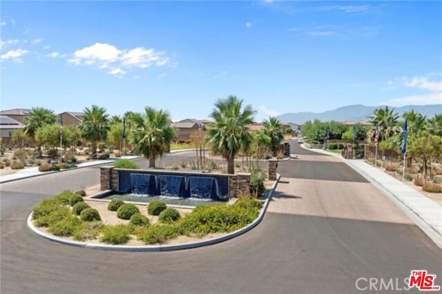 view of home's community featuring a mountain view