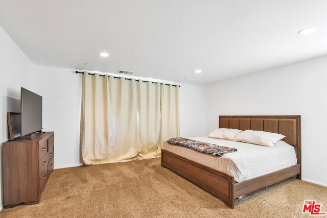 bedroom with carpet floors