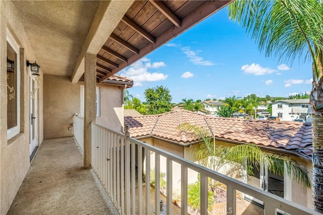 view of balcony