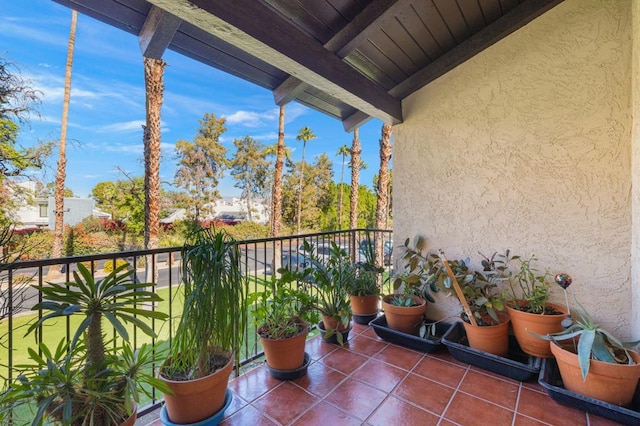 view of balcony