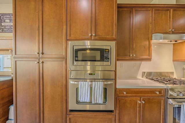 kitchen featuring appliances with stainless steel finishes