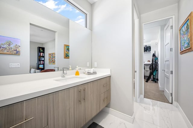 bathroom with vanity