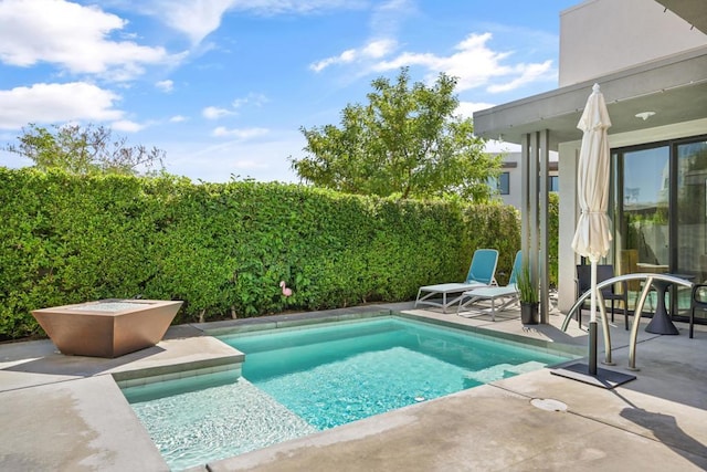 view of pool with a patio area