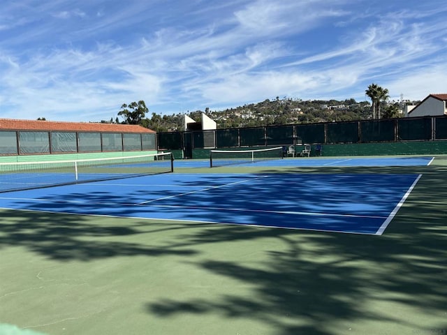 view of sport court