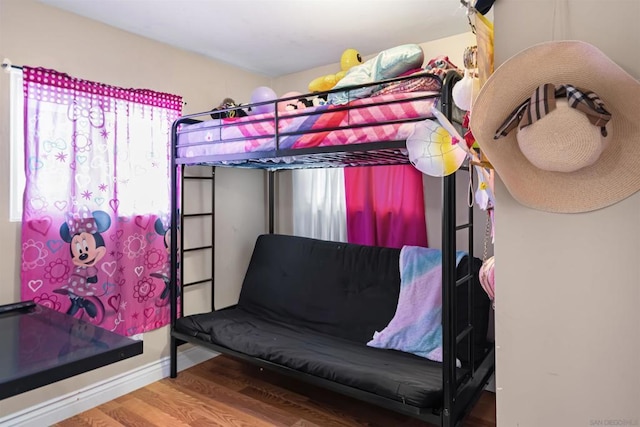 bedroom featuring hardwood / wood-style floors