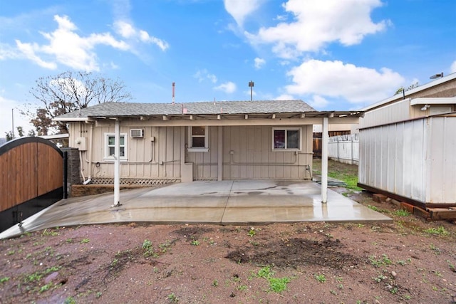 rear view of house with a patio area