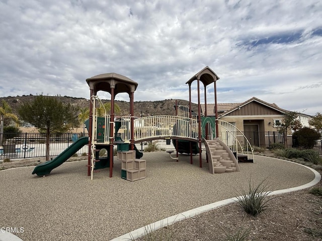 view of jungle gym