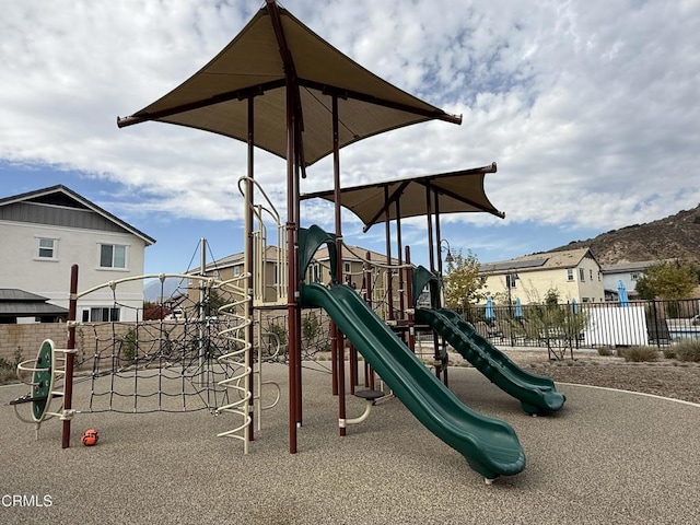 view of jungle gym