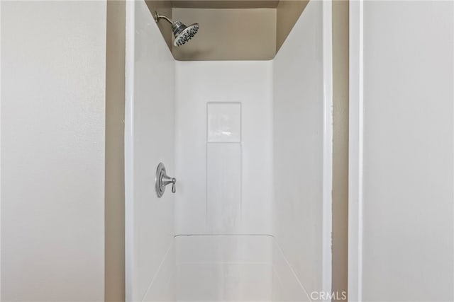 bathroom with a shower