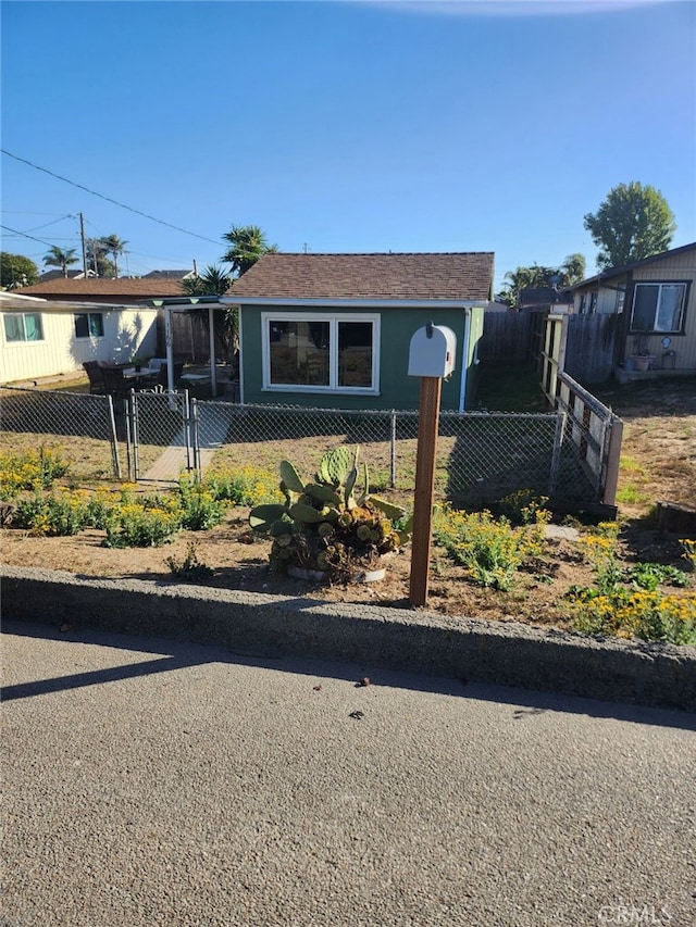 view of front of home