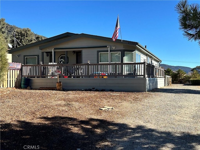 view of manufactured / mobile home