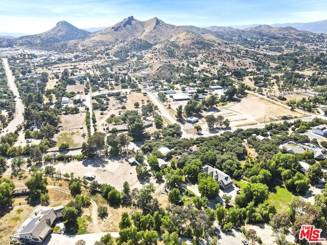 bird's eye view featuring a mountain view