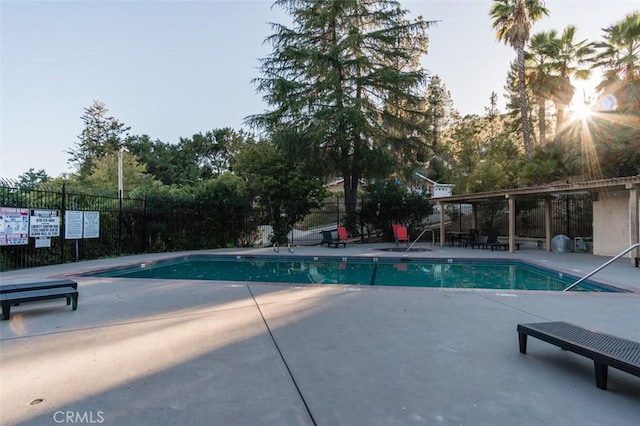 view of pool with a patio