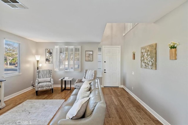 interior space featuring hardwood / wood-style flooring