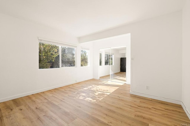 empty room featuring light hardwood / wood-style flooring