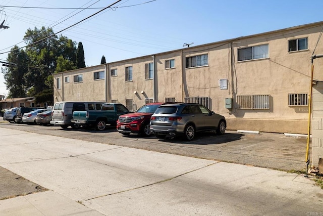 view of parking / parking lot