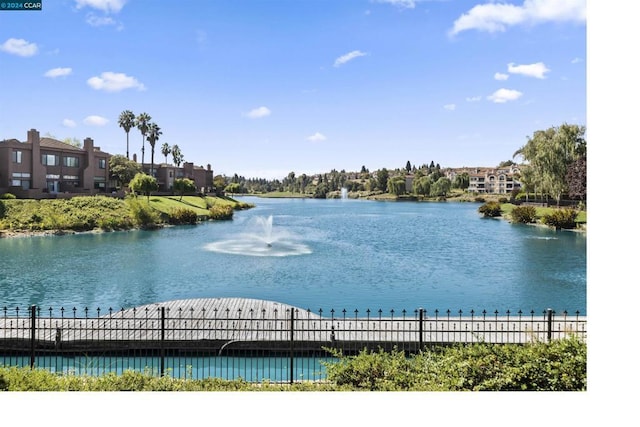 view of water feature