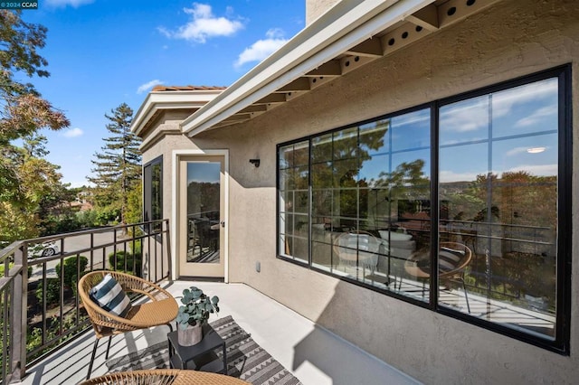 view of balcony