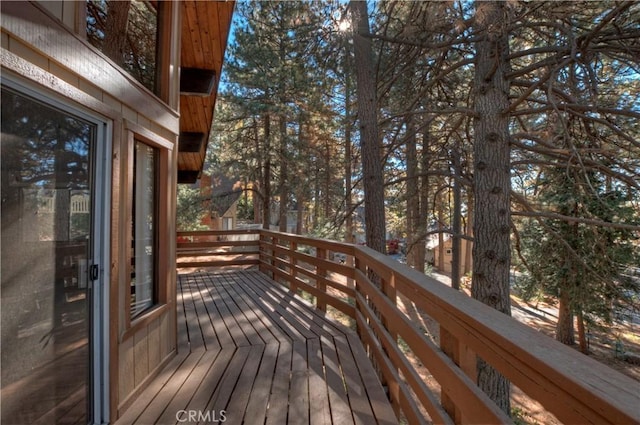 view of wooden terrace