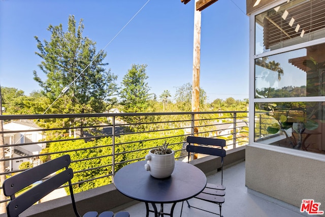 view of balcony