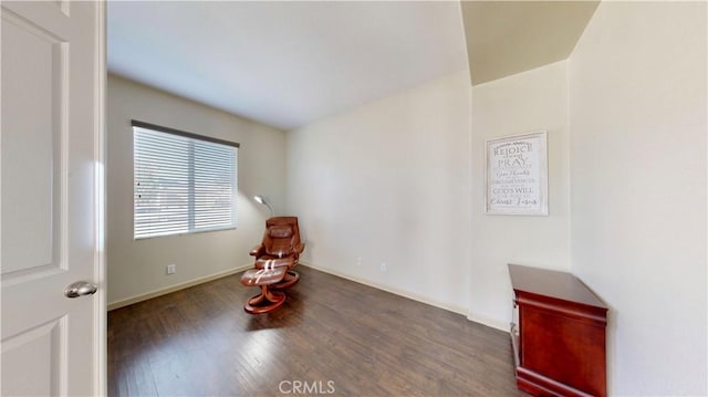 interior space featuring dark wood-type flooring