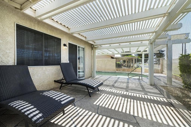 view of patio / terrace with a pergola