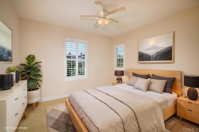 bedroom with baseboards