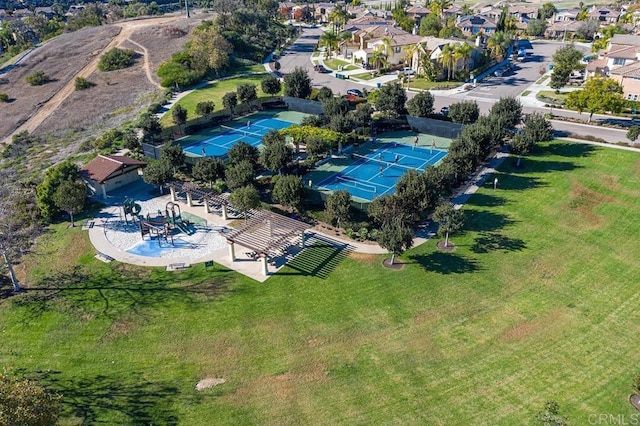 drone / aerial view featuring a residential view