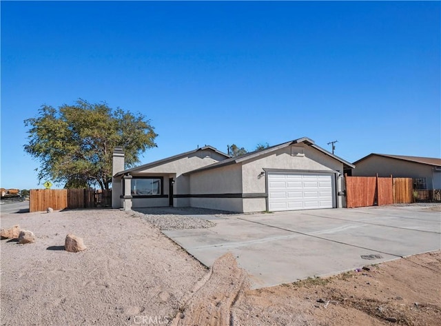 ranch-style house with a garage