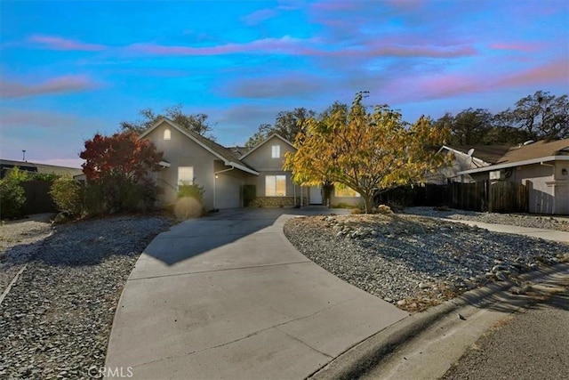 view of property hidden behind natural elements