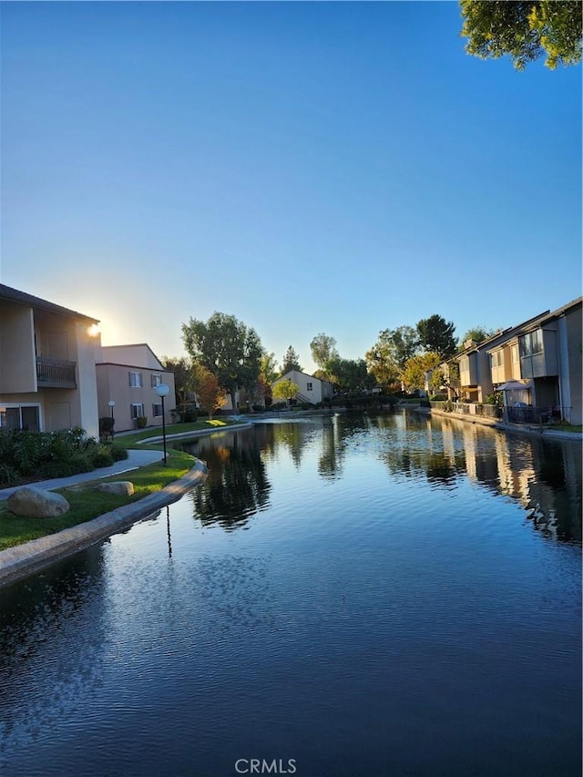 view of water feature