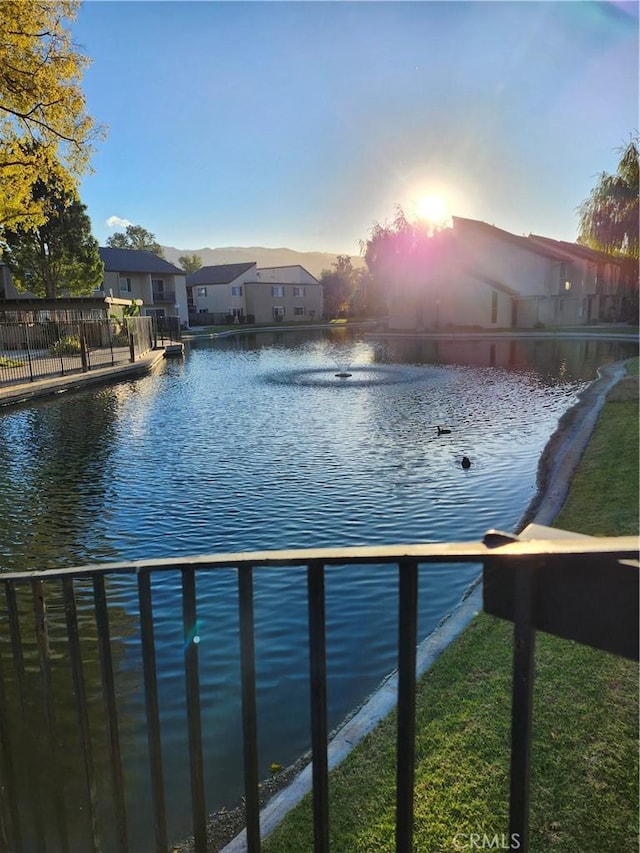 view of water feature